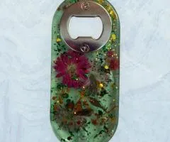 Bottle opener in resin
